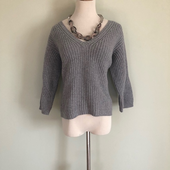 Peserico Tricot Gray Wool Blend Sweater Sz: L (44) - Picture 4 of 8